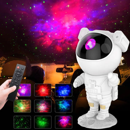 Kids Star Projector Night Light with Remote Control 360°Adjustable Design Astronaut Nebula Galaxy Lighting for Children Adults