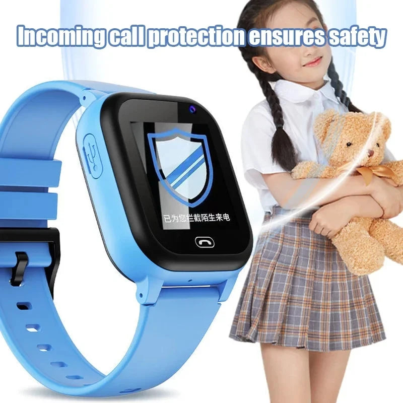 Kids 4G Smart Watch SOS GPS Location Voice Call Sim Card Child Smart Watch Camera Waterproof Watch For Boys Girl Present