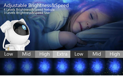 Kids Star Projector Night Light with Remote Control 360°Adjustable Design Astronaut Nebula Galaxy Lighting for Children Adults