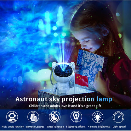 Kids Star Projector Night Light with Remote Control 360°Adjustable Design Astronaut Nebula Galaxy Lighting for Children Adults