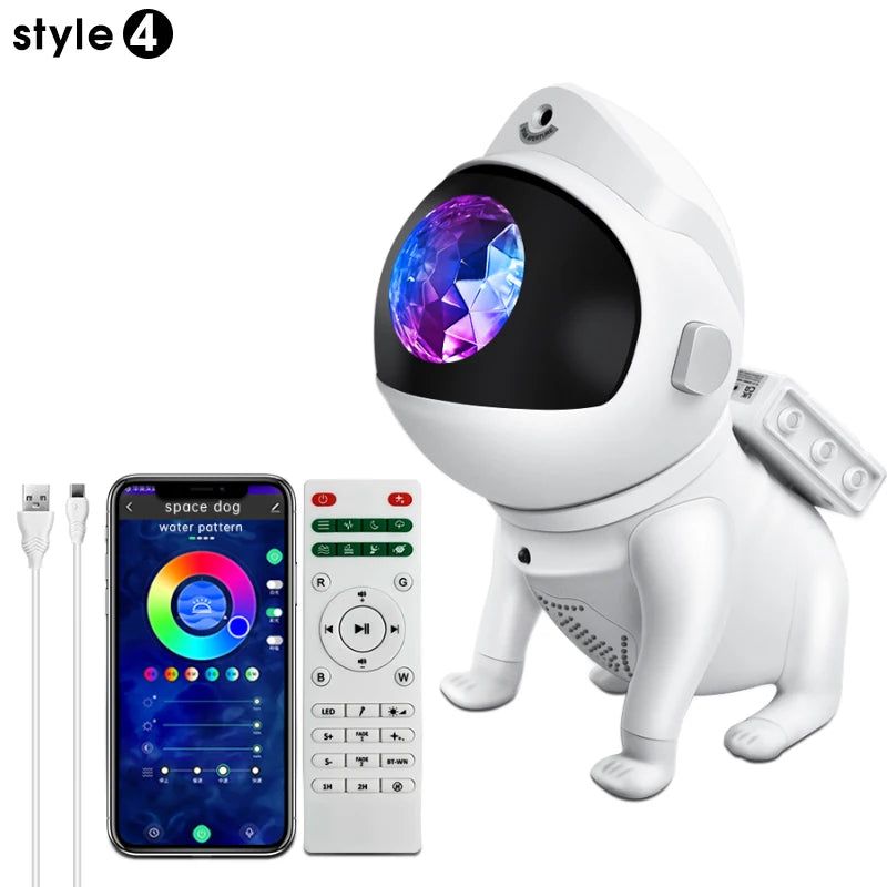 Kids Star Projector Night Light with Remote Control 360°Adjustable Design Astronaut Nebula Galaxy Lighting for Children Adults