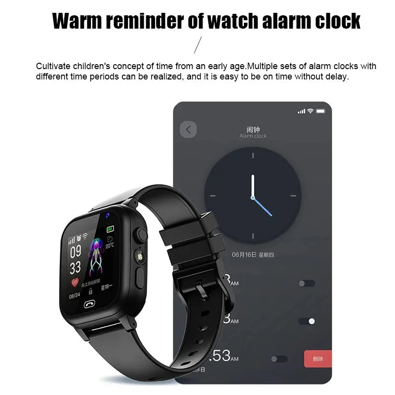 Kids 4G Smart Watch SOS GPS Location Voice Call Sim Card Child Smart Watch Camera Waterproof Watch For Boys Girl Present