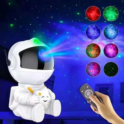 Star Galaxies Projector Night Light Astronaut Rocket LED Starry Sky Porjectors Lamp For Decoration Bedroom Room Decor Kids Gift